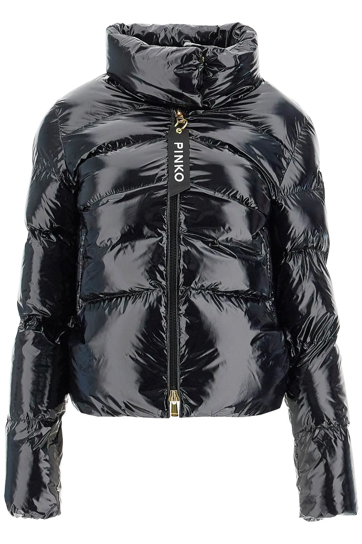 Crystal Nylon Down Jacket 101598 A11K in Nero Limousine