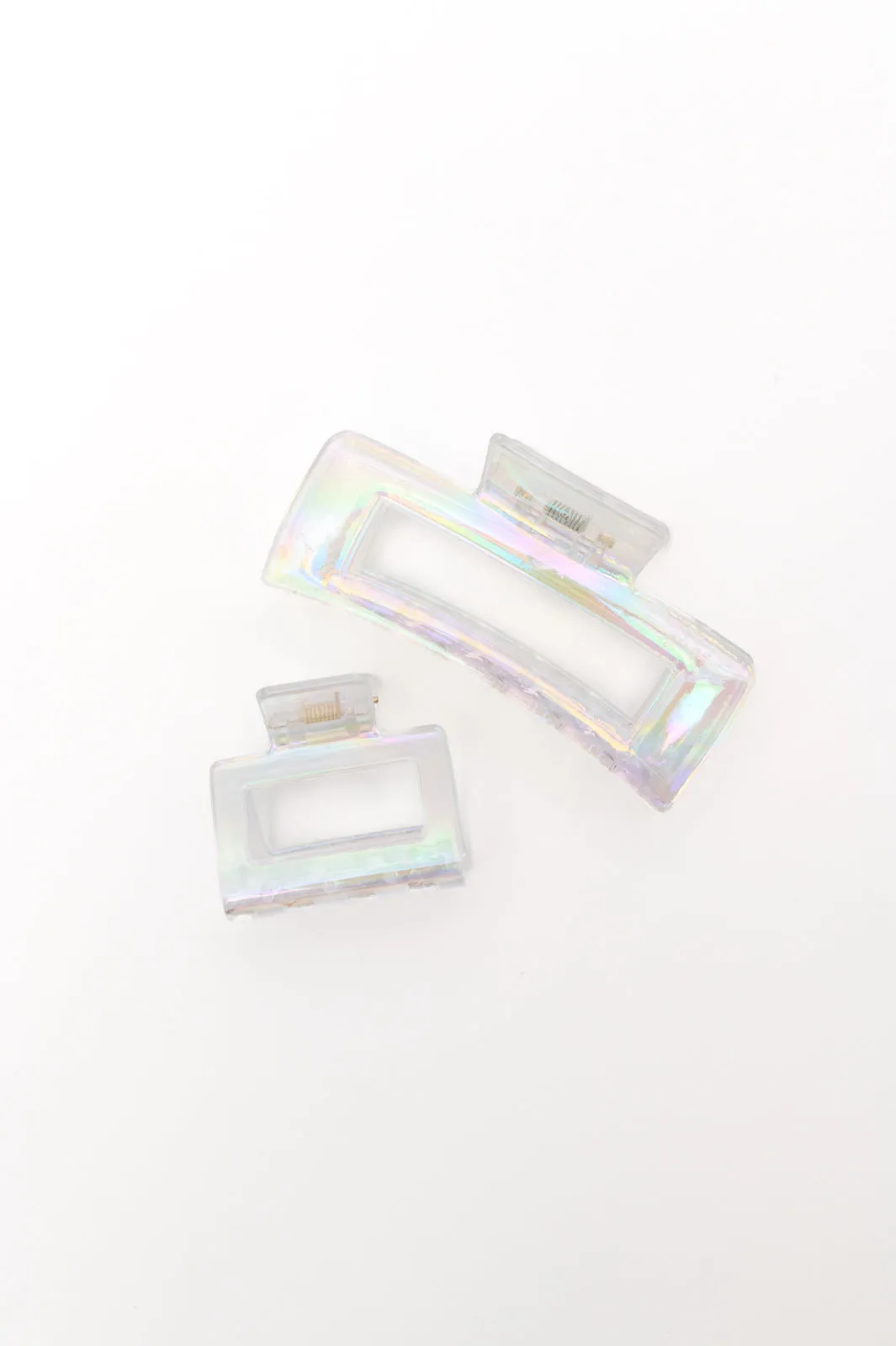 Iridescent Claw Clip Set 2