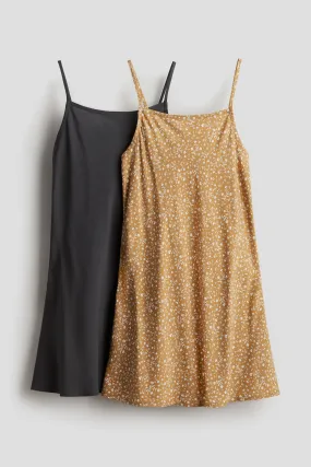 2-Pack Slip Dresses by H&M