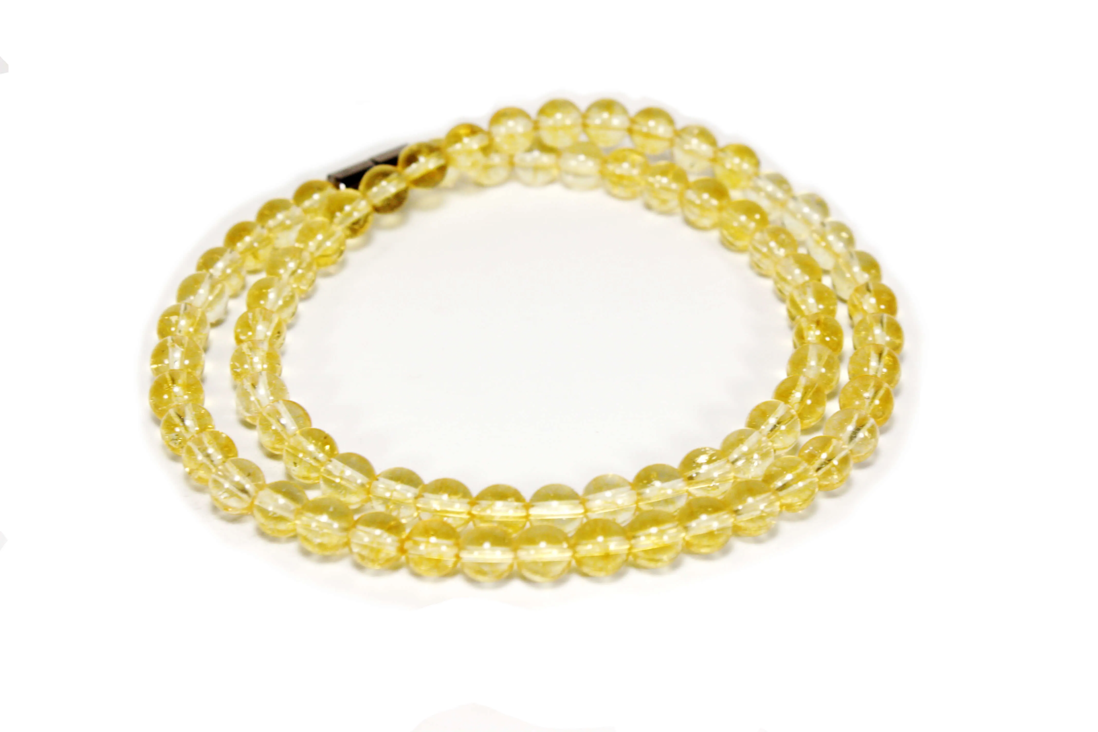 Citrine Necklace with Delicate 6mm Beads