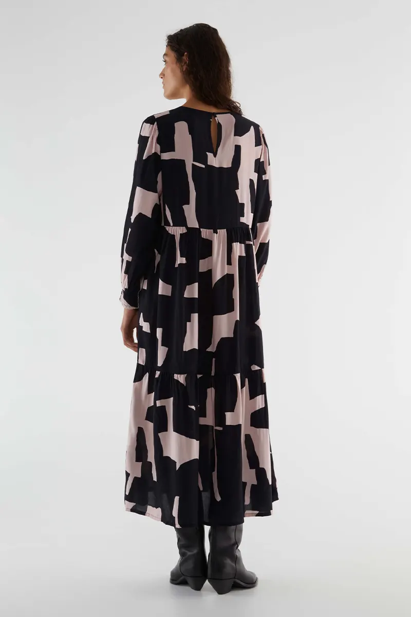 Abstract Print Midi Dress by COMPANIA FANTASTICA