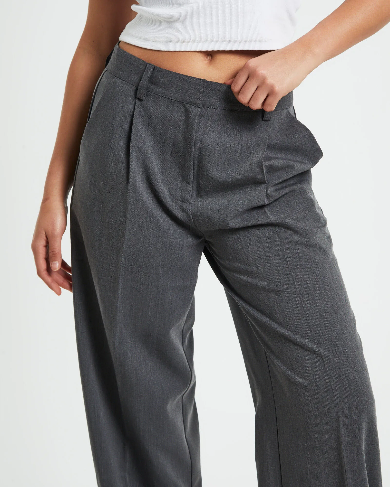 Alice In The Eve Maeve Wide Leg Pants in Slate Grey