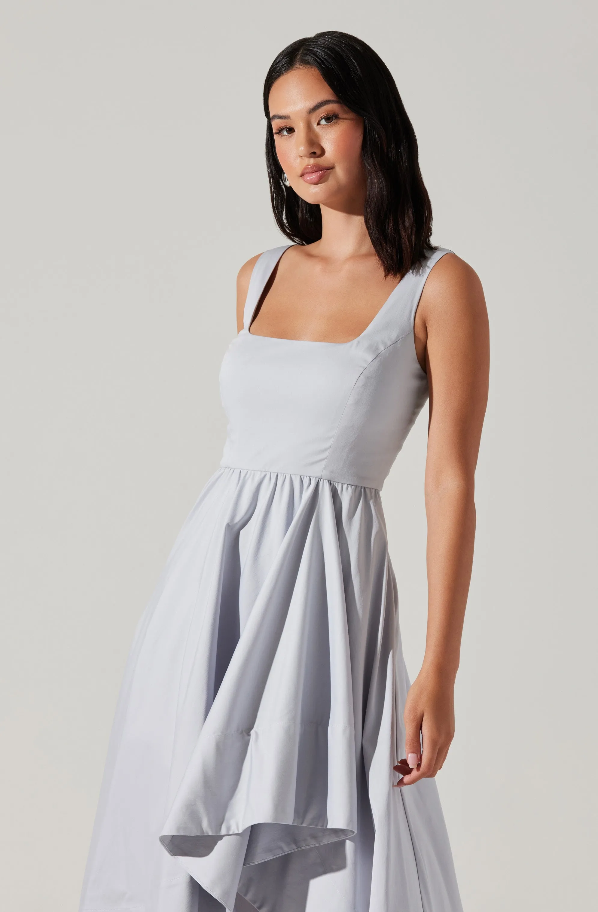 Asymmetrical Midi Dress