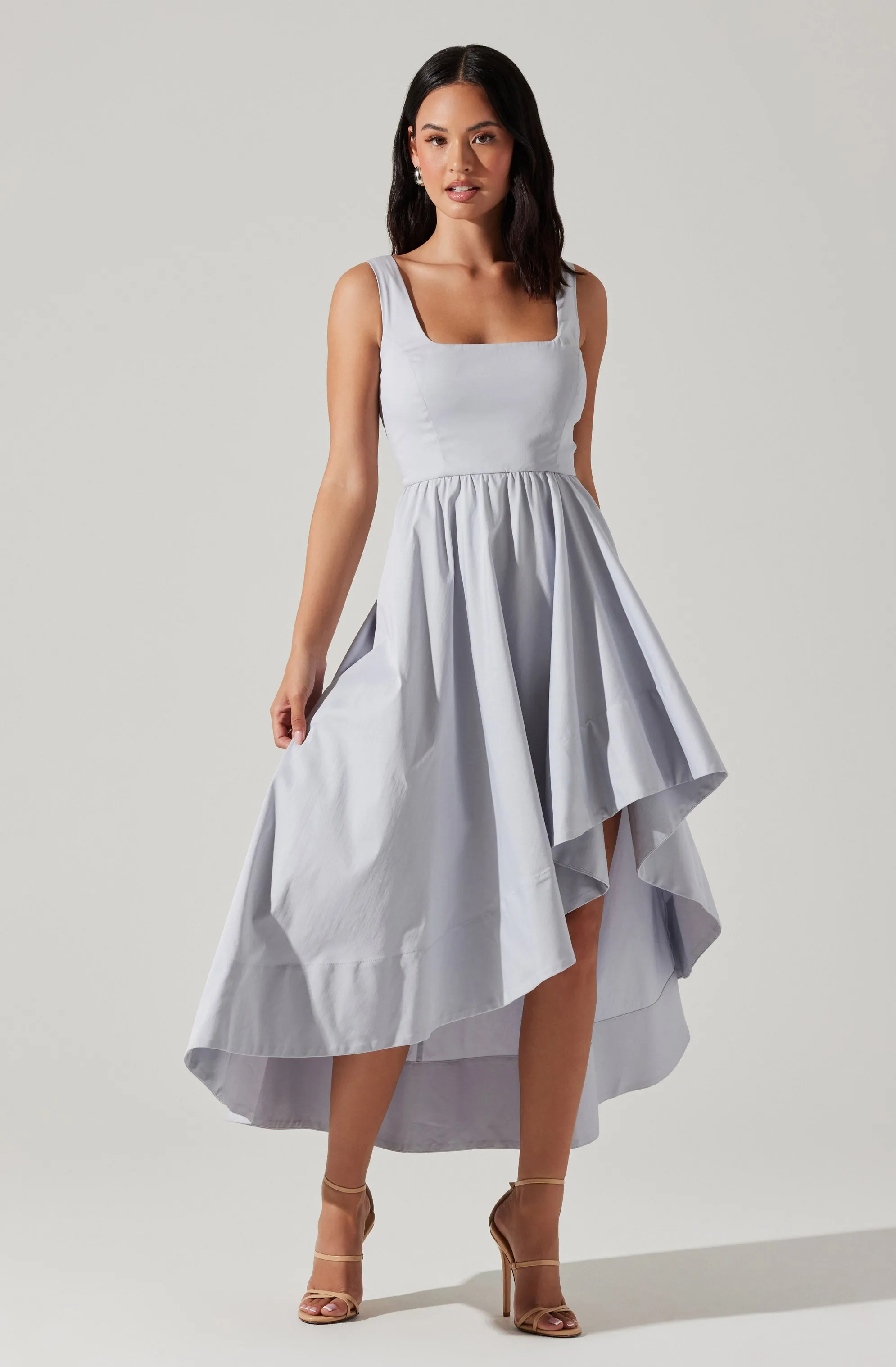 Asymmetrical Midi Dress