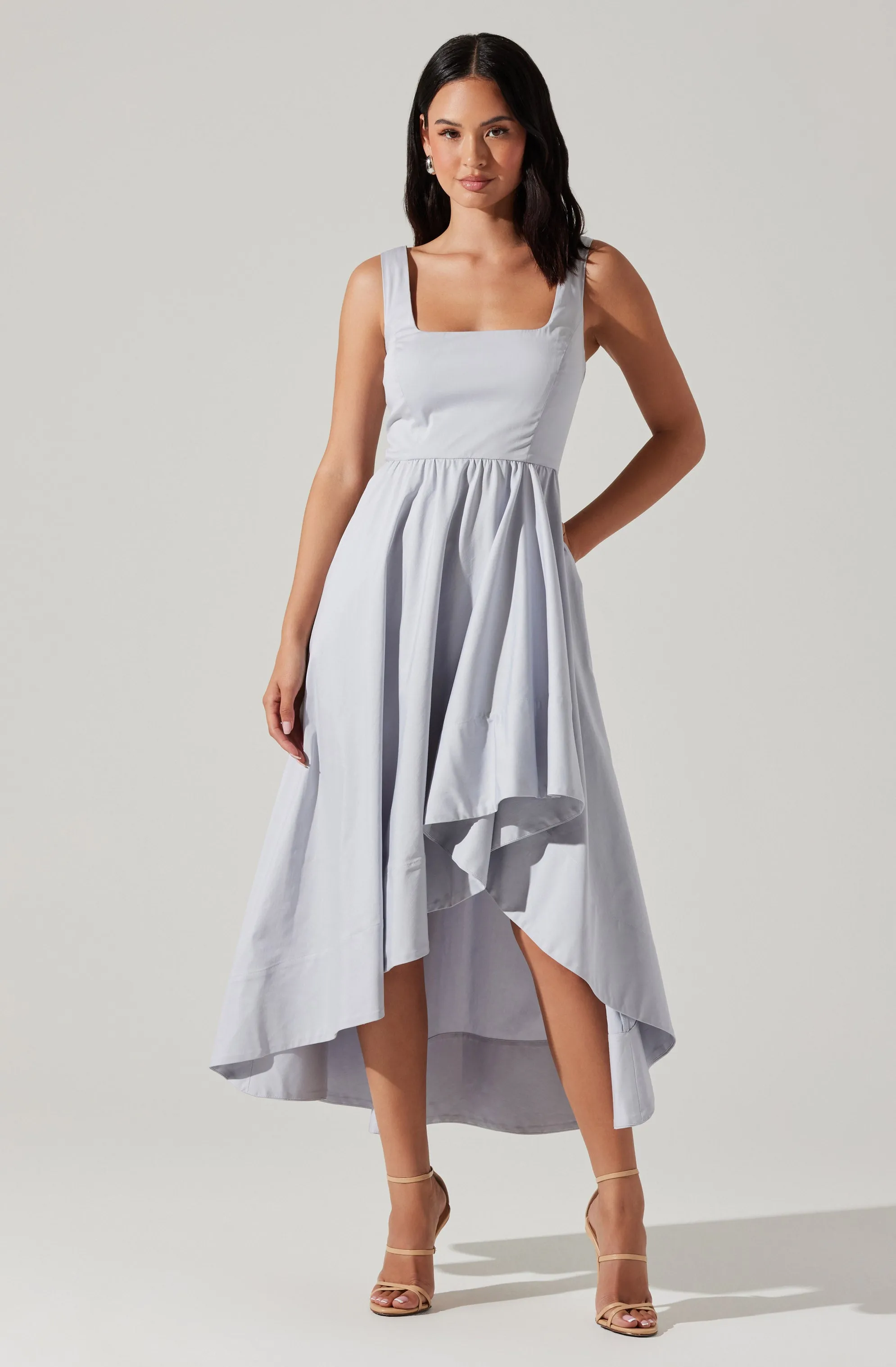 Asymmetrical Midi Dress