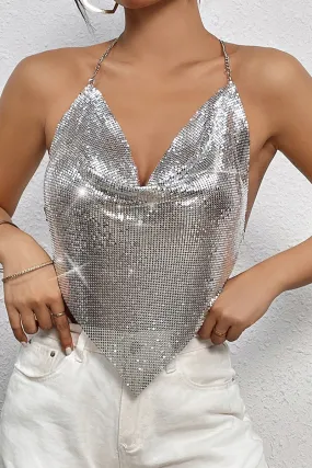 Alluring Sequin Halter