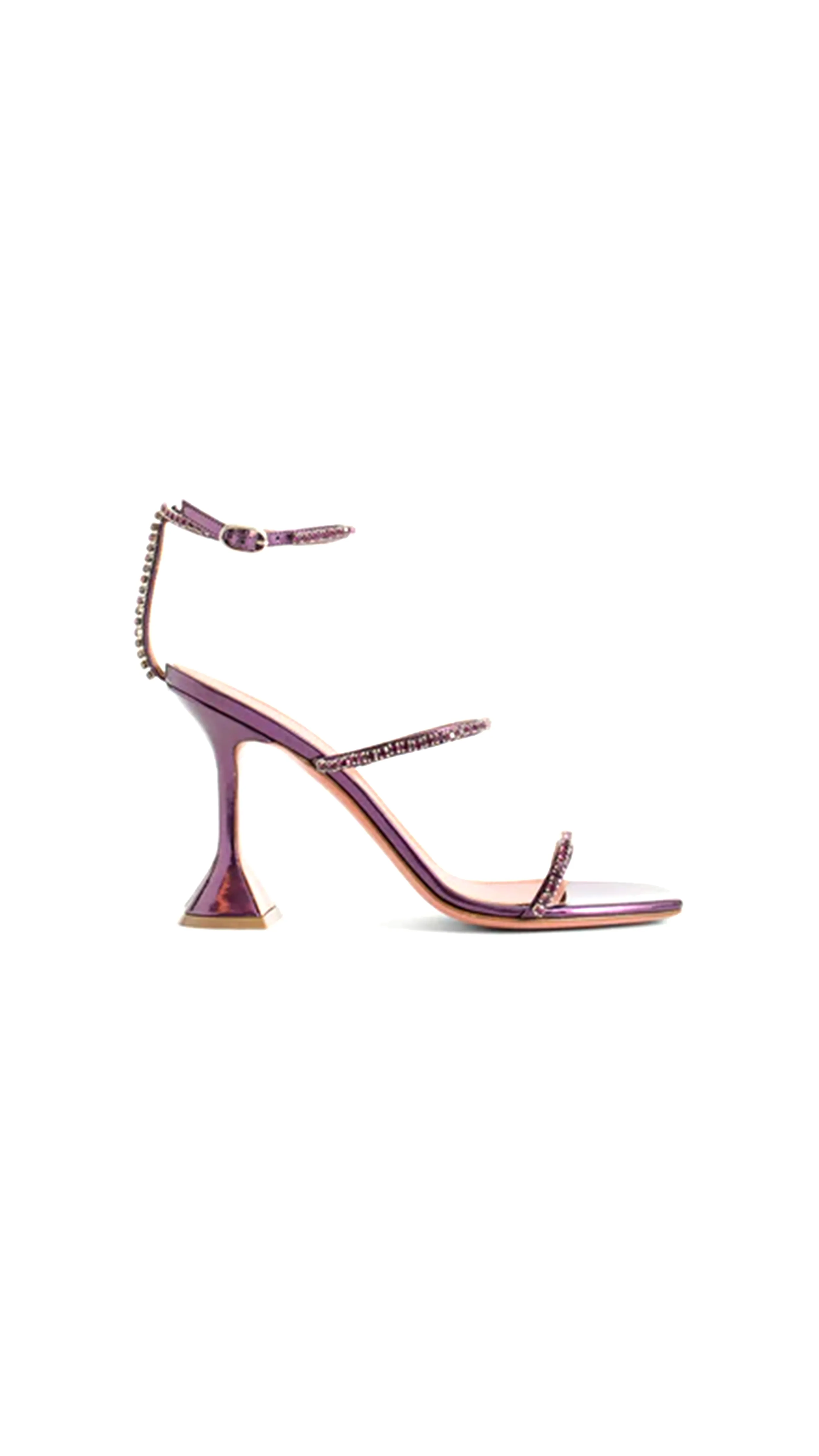 Gilda Crystal Ankle-Strap Sandals - Amethyst