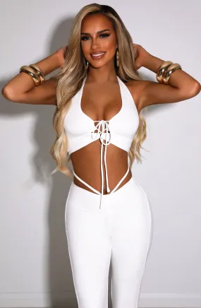 Aniya Crop Top in White