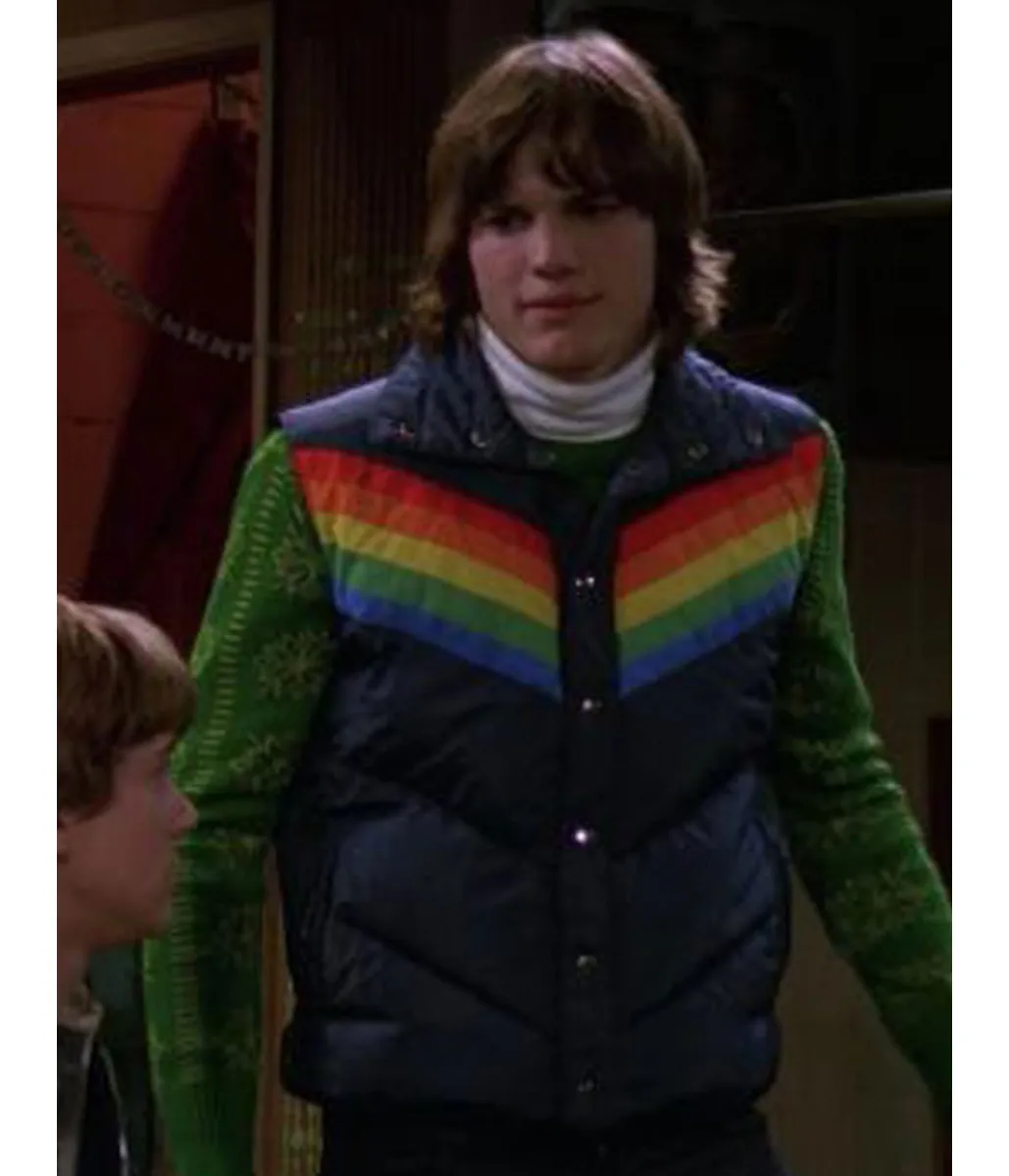 Ashton Kutcher That 70s Show Puffer Vest