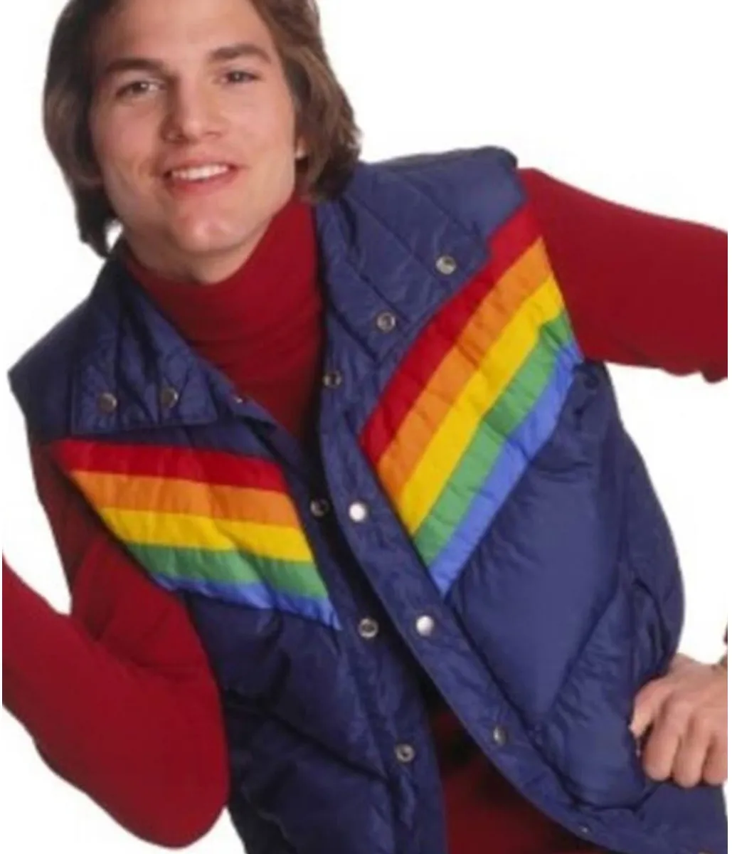 Ashton Kutcher That 70s Show Puffer Vest