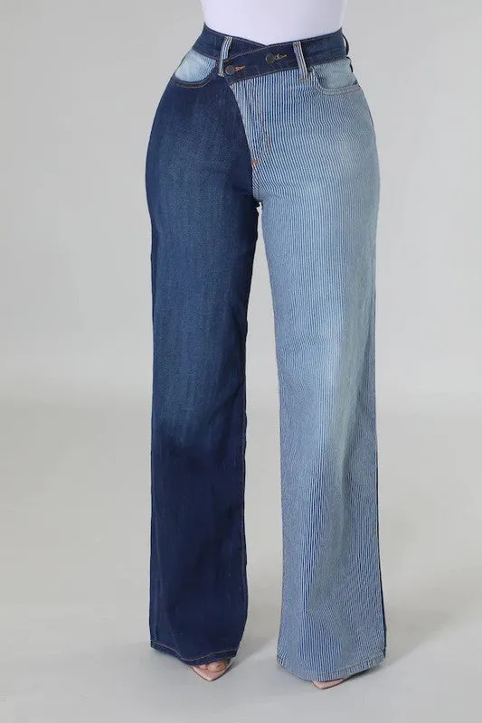 Pin Stripe Jeans