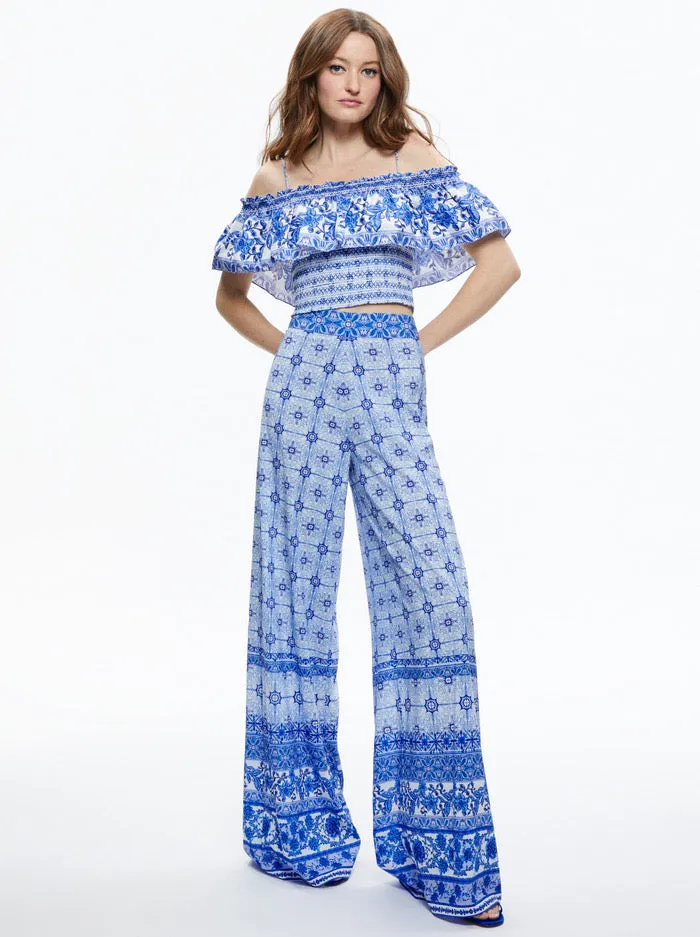 Alice + Olivia Athena Pant Greek Tile