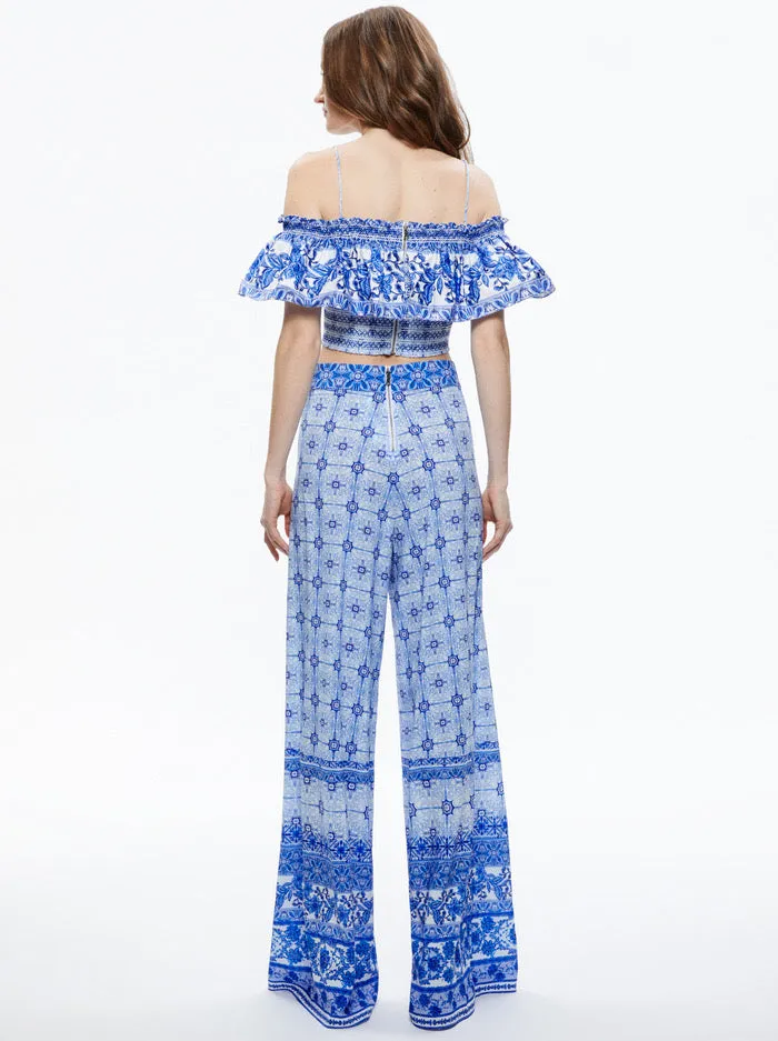 Alice + Olivia Athena Pant Greek Tile