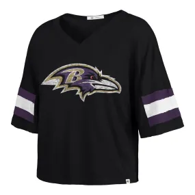 Women's Baltimore Ravens Gridiron Premier '47 Scout Cropped Tee