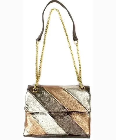 BC Handbags Women's Studio 54 Disco Bag in Bronze