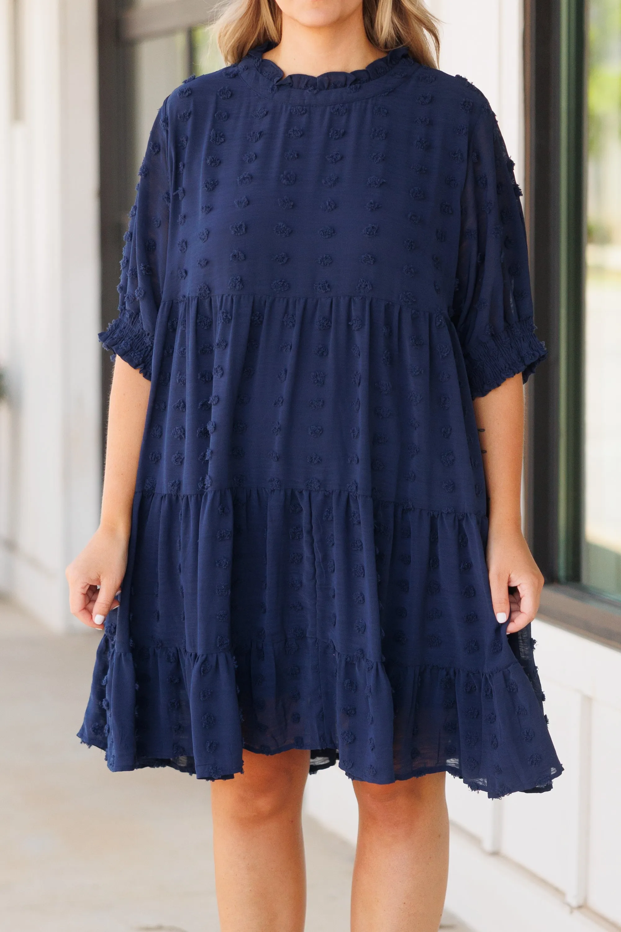 Navy Be My Guide Dress