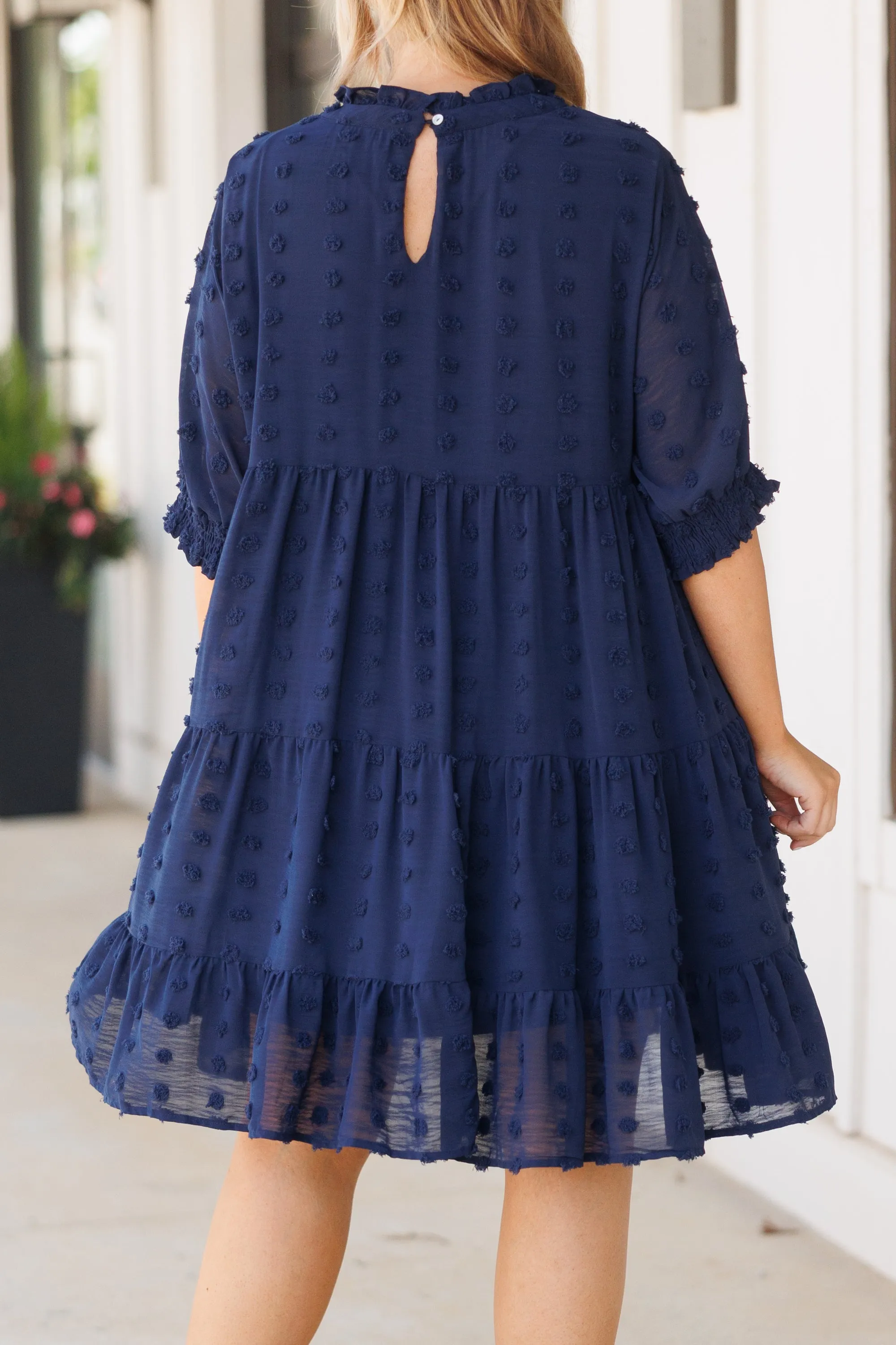 Navy Be My Guide Dress