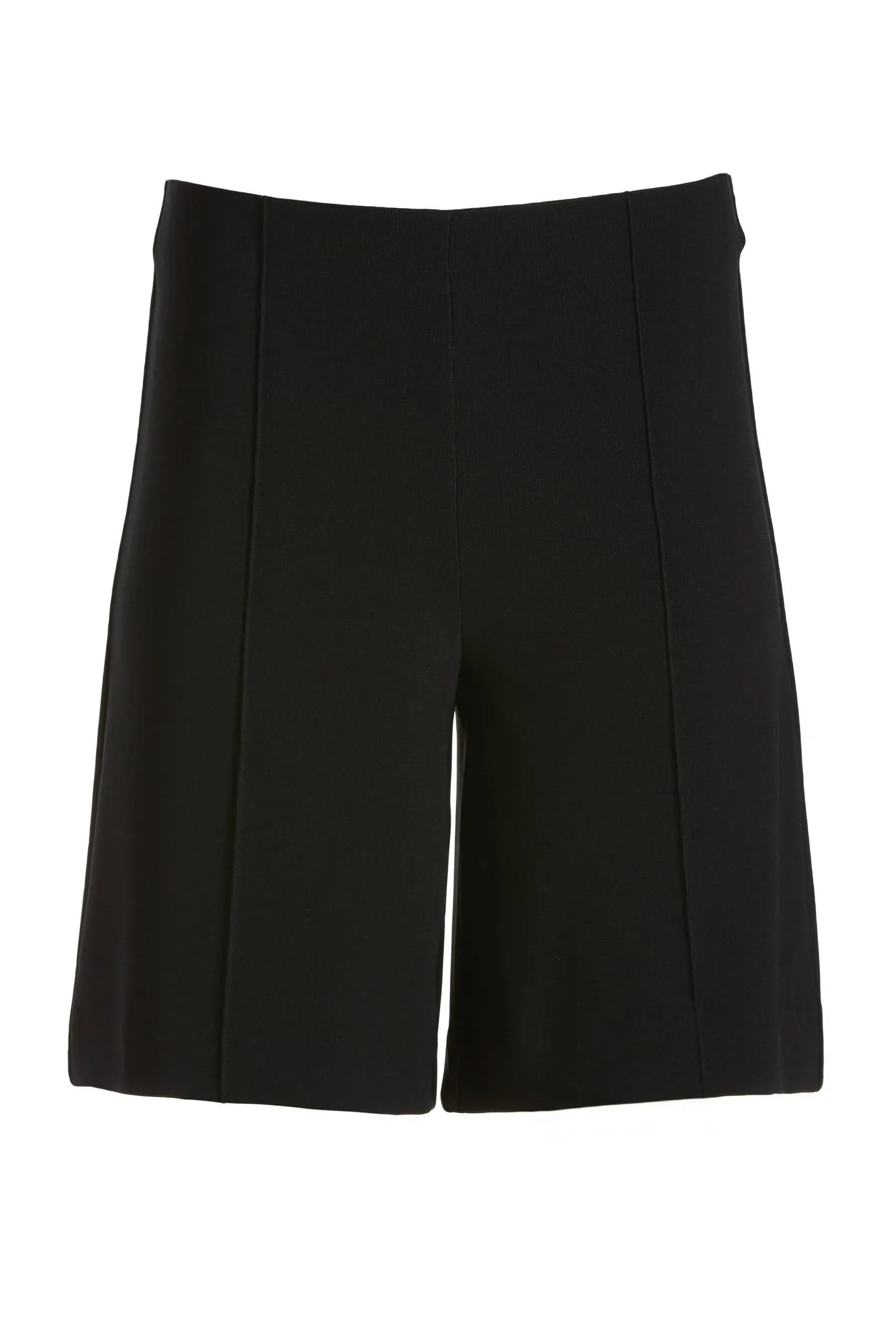 Jet Black Wide Leg Shorts