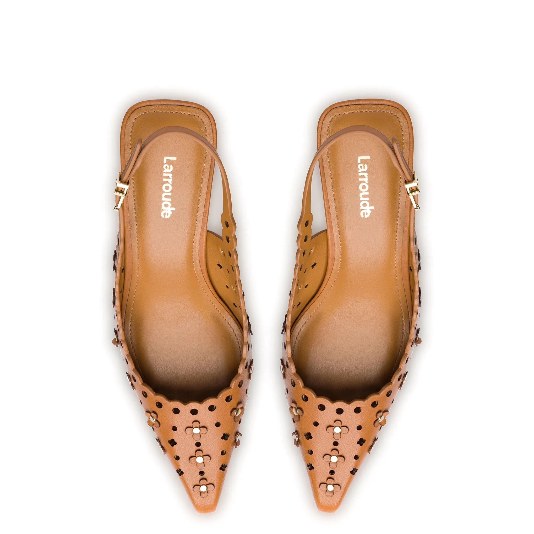 Biscuit Leather Jasmine Pump