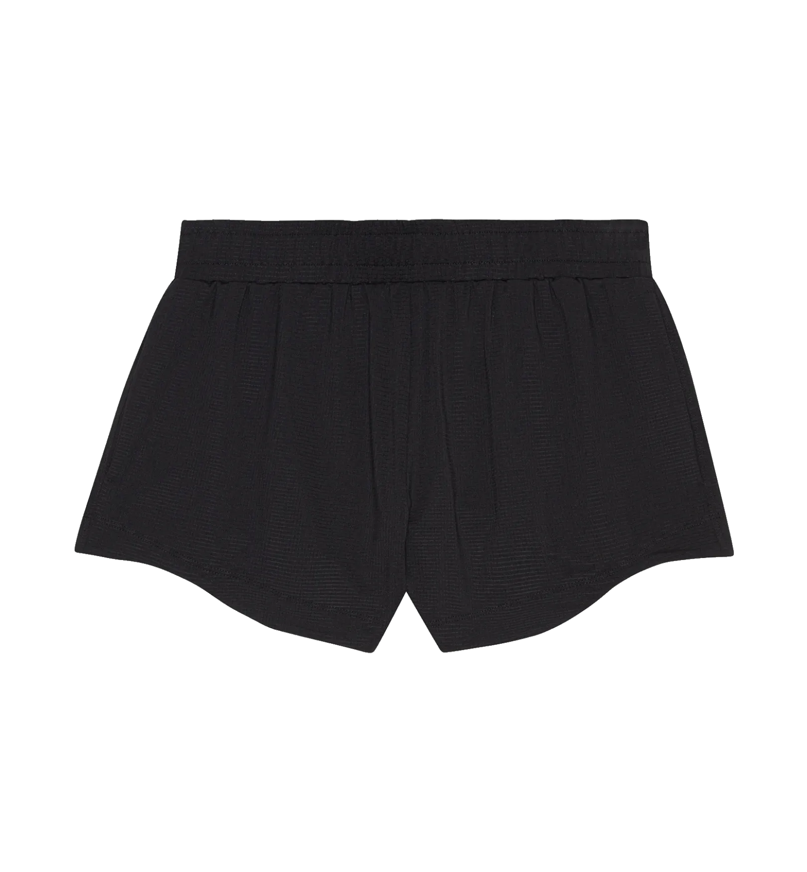 Sporty Black Mesh Shorts