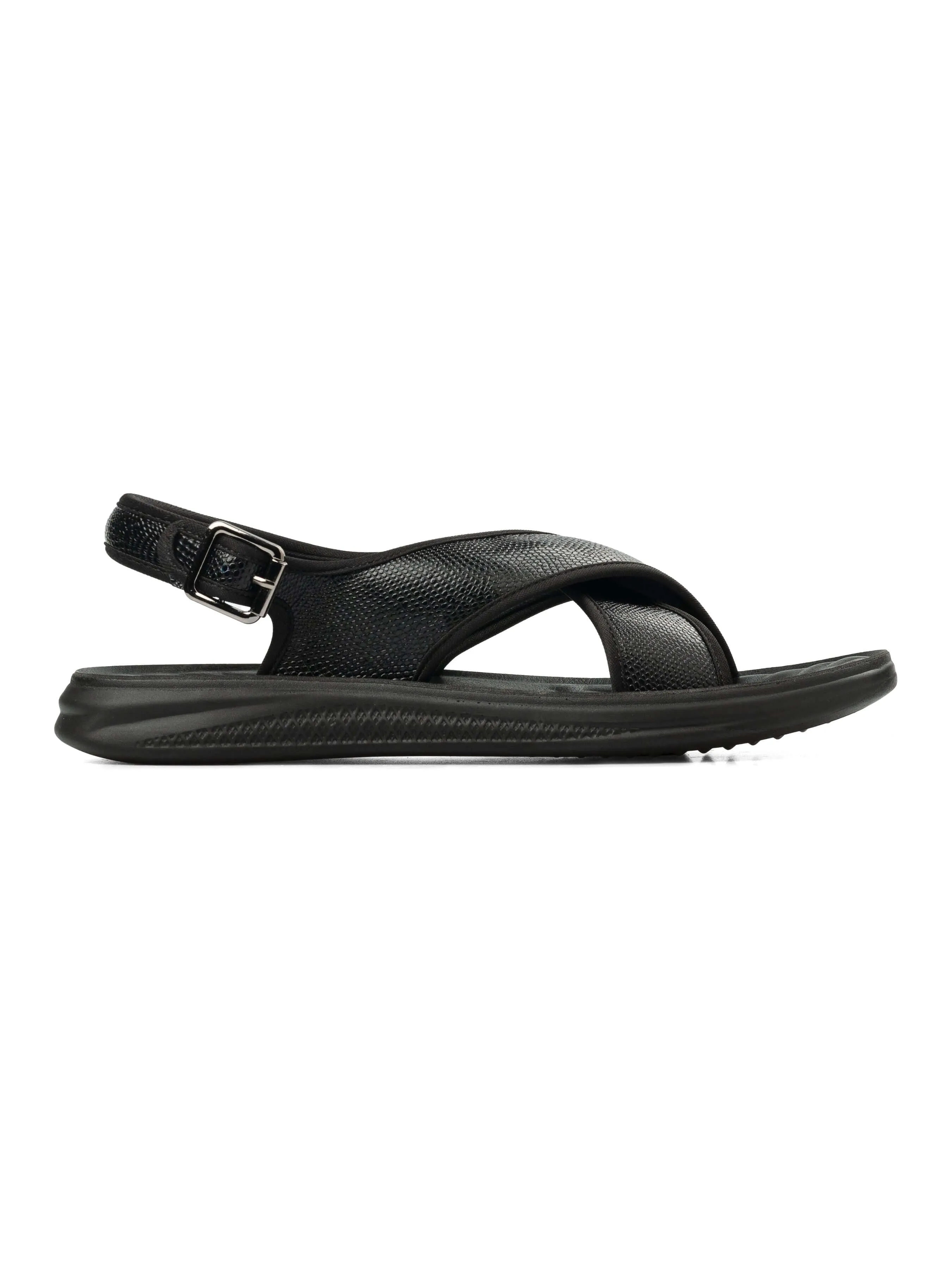 Slingback Sandal - Black Phyton