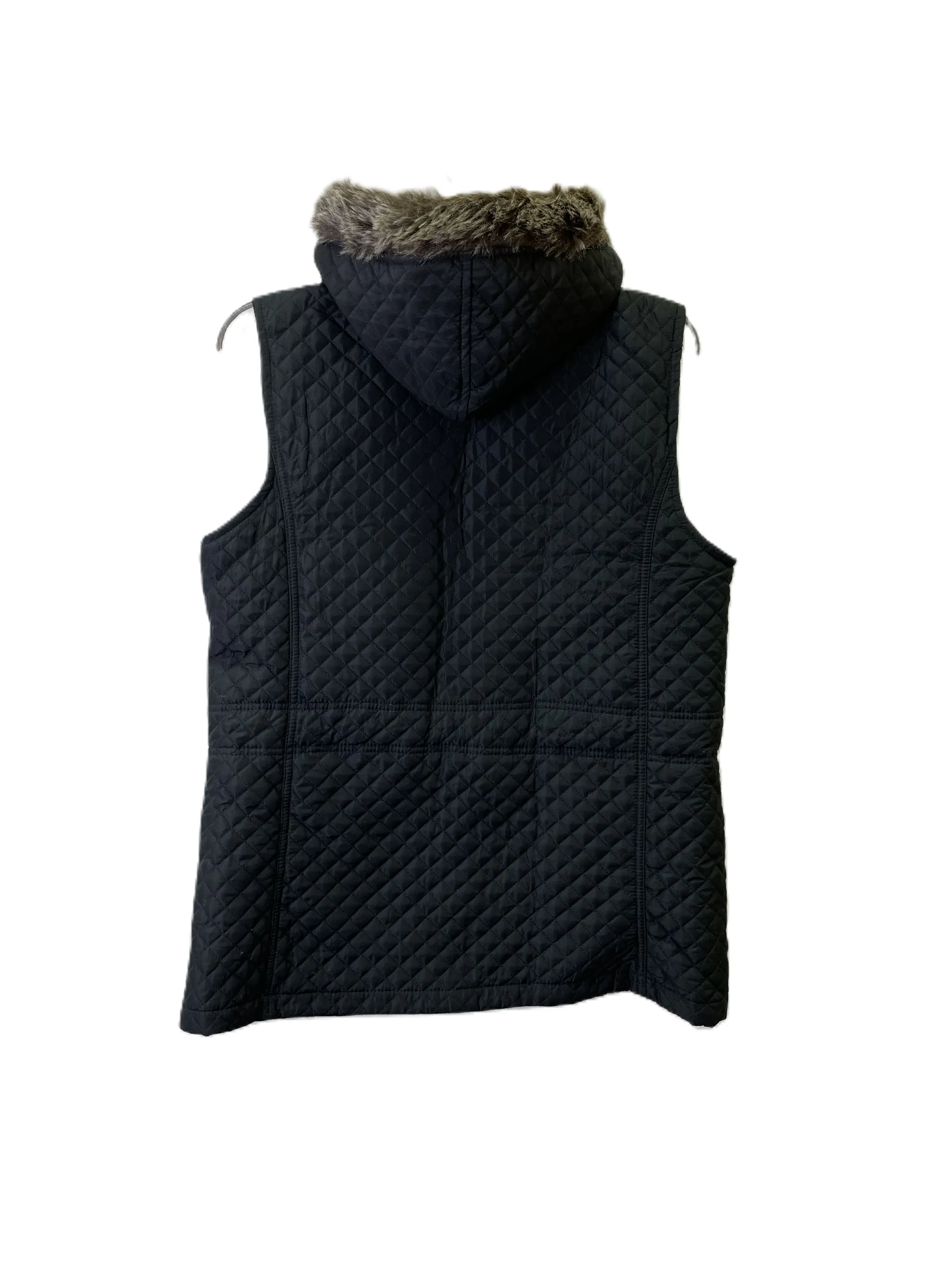 Black Puffer Vest by Three Hearts in L