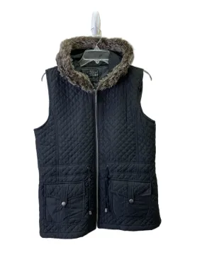 Black Puffer Vest by Three Hearts in L