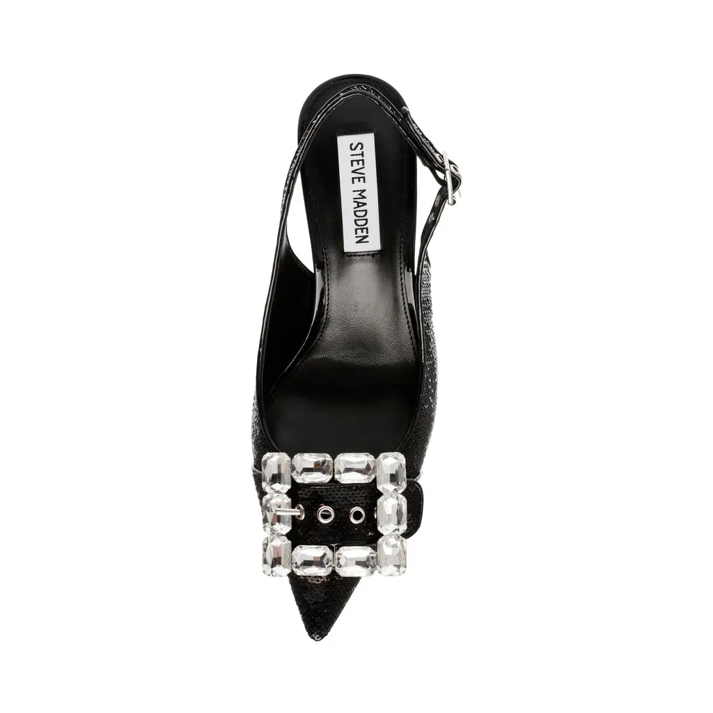 Black Sequin Closeup-S Pump