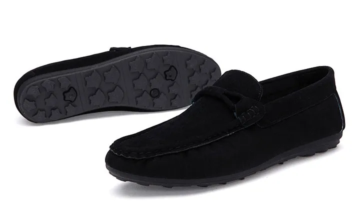 Black Suede Men's Loafers