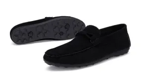 Black Suede Men's Loafers