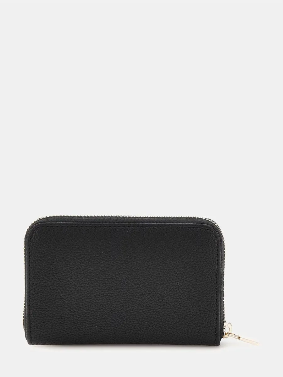 GUESS Meridian Triangle Logo Wallet Black