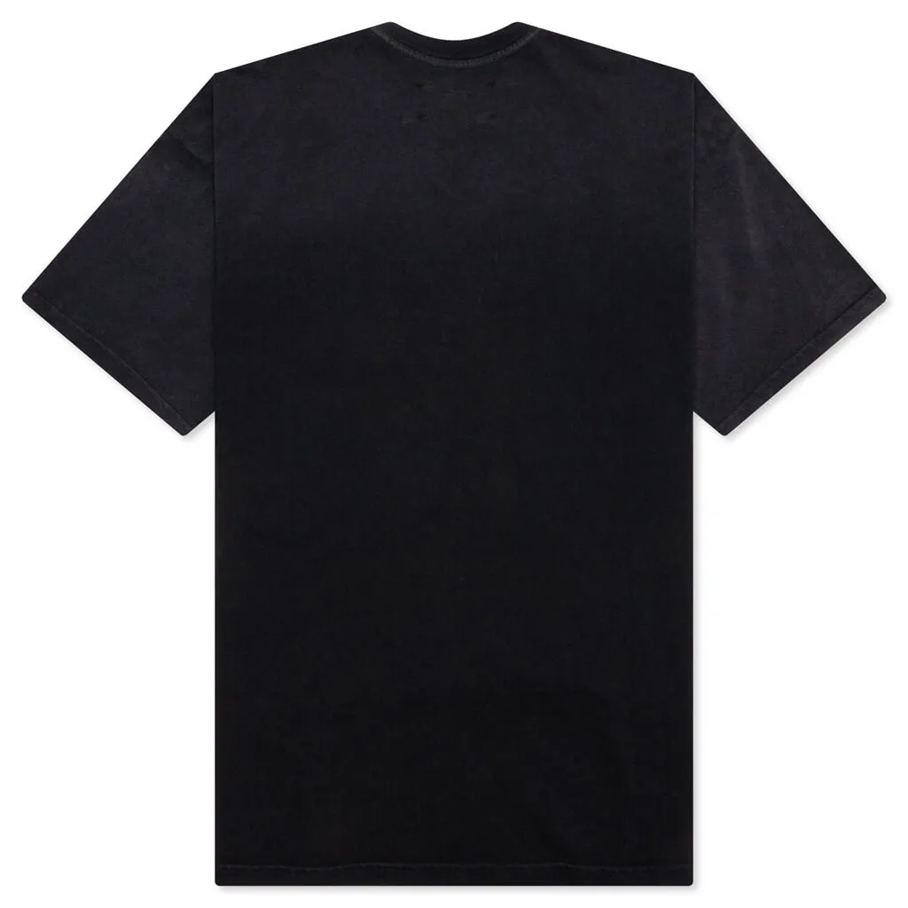 Studded Logo Tee Washed Black