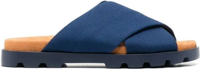 Blue Cross-Strap Brutus Sandals by Camper