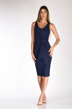 Chiara Boni La Petite Robe Blue Jersey Dress