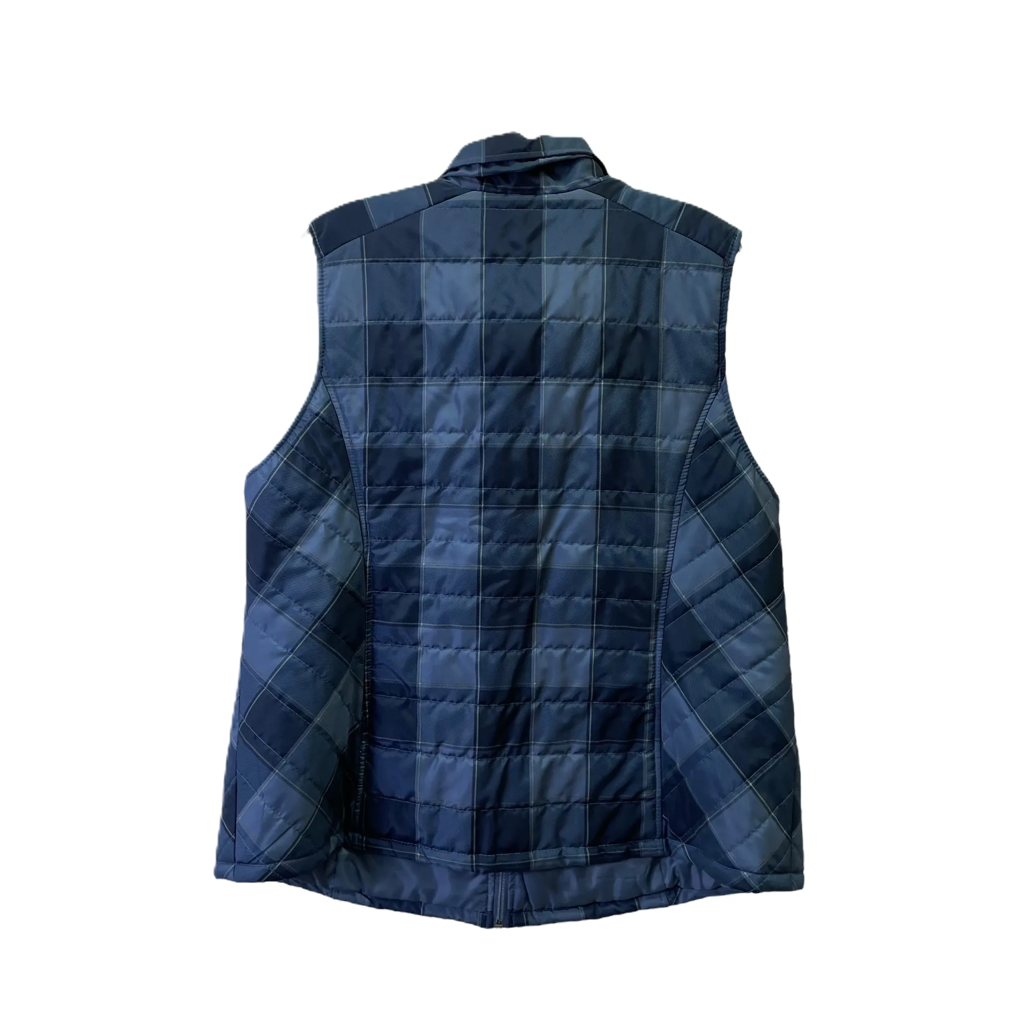 Blue Puffer Vest by CJ Banks in 1X