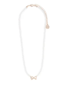 Pearl Necklace with Bailey Bow