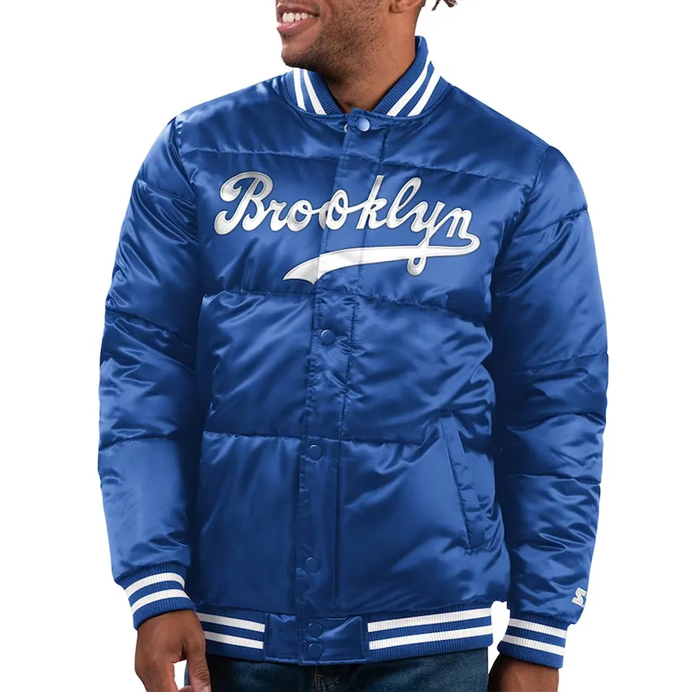 Brooklyn Dodgers Cooperstown Collection Bronx Satin Puffer Jacket