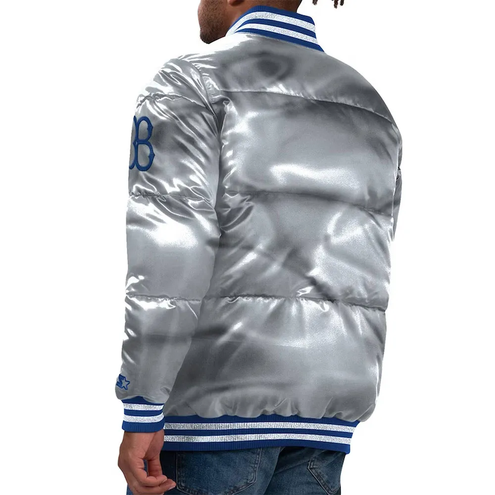 Brooklyn Dodgers Cooperstown Collection Bronx Satin Puffer Jacket