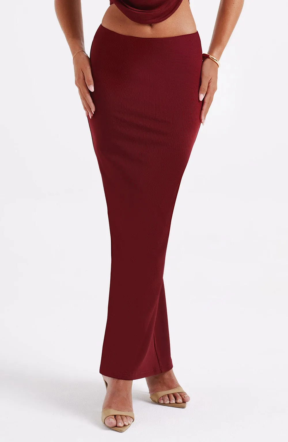 Maxi Skirt - Burgundy