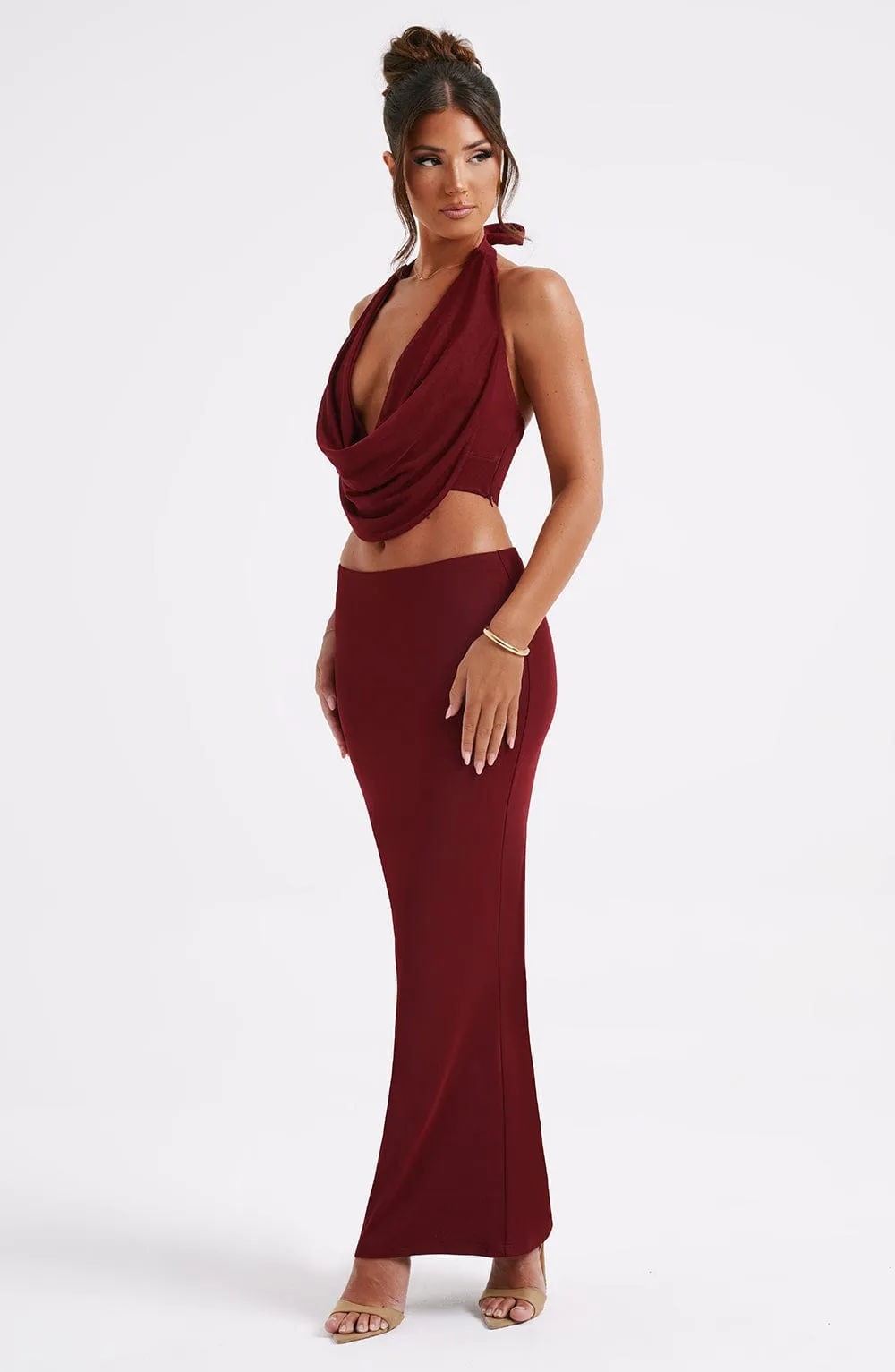 Maxi Skirt - Burgundy