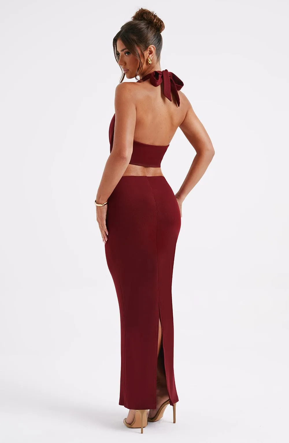 Maxi Skirt - Burgundy