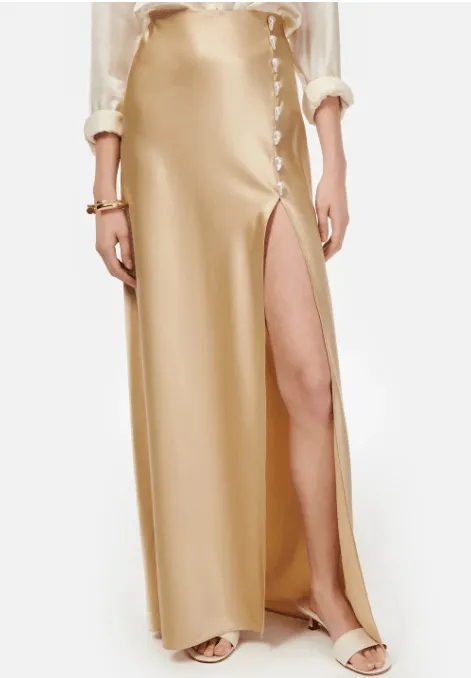 Cami NYC Nolee Slit Skirt in Irish Cream