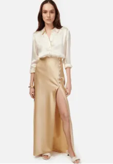 Cami NYC Nolee Slit Skirt in Irish Cream