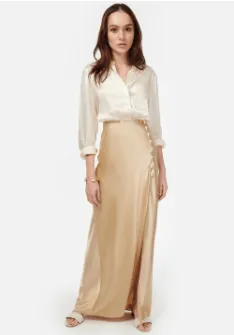 Cami NYC Nolee Slit Skirt in Irish Cream