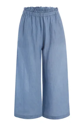 Linen Chambray Travel Pants