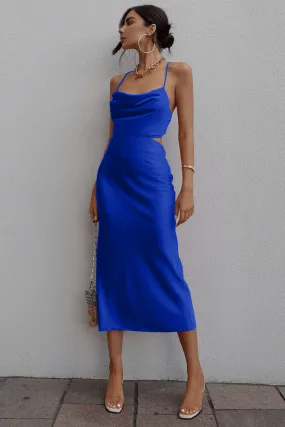 Charissa Slip Dress Royal Blue