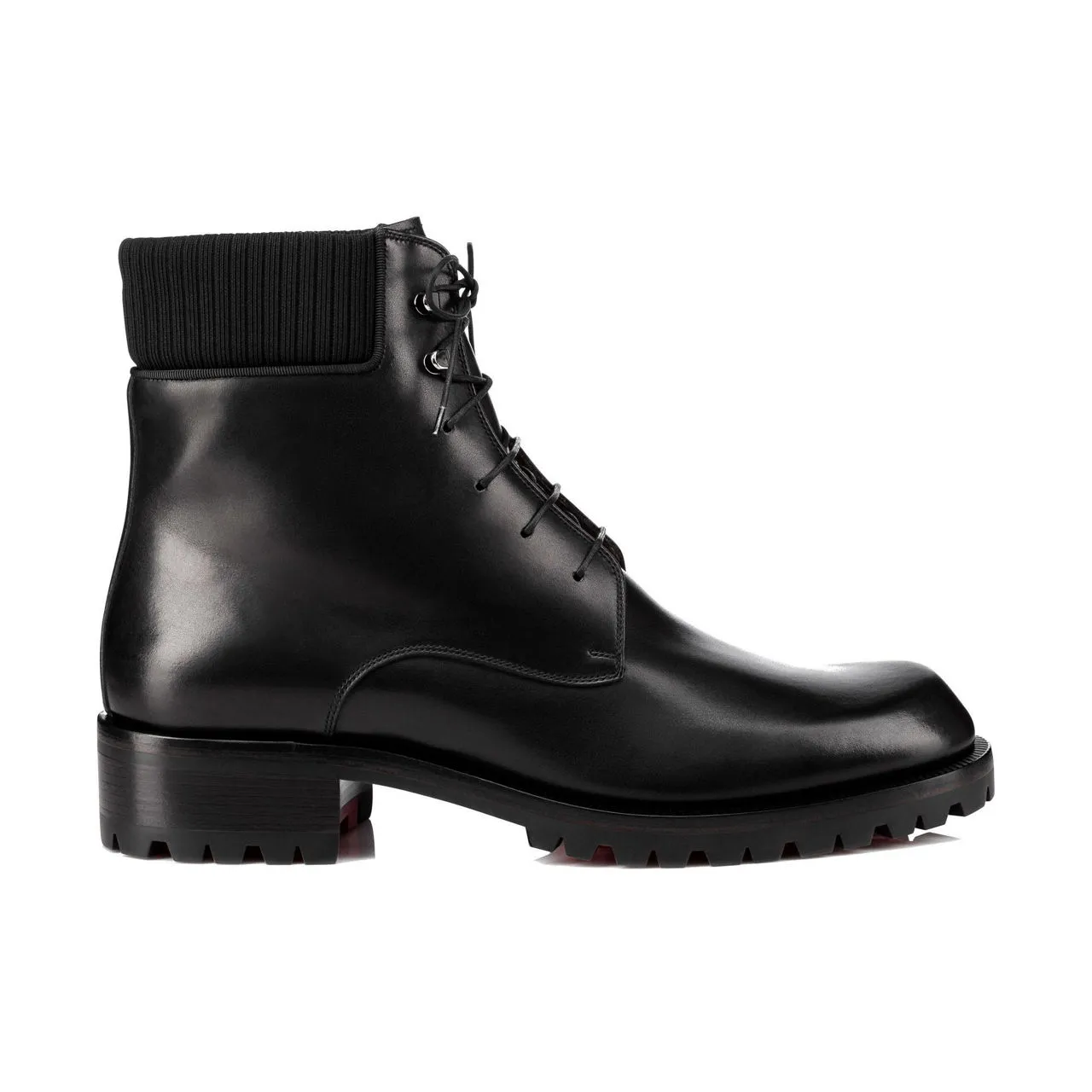 Christian Louboutin Trapman Leather Ankle Boots Black