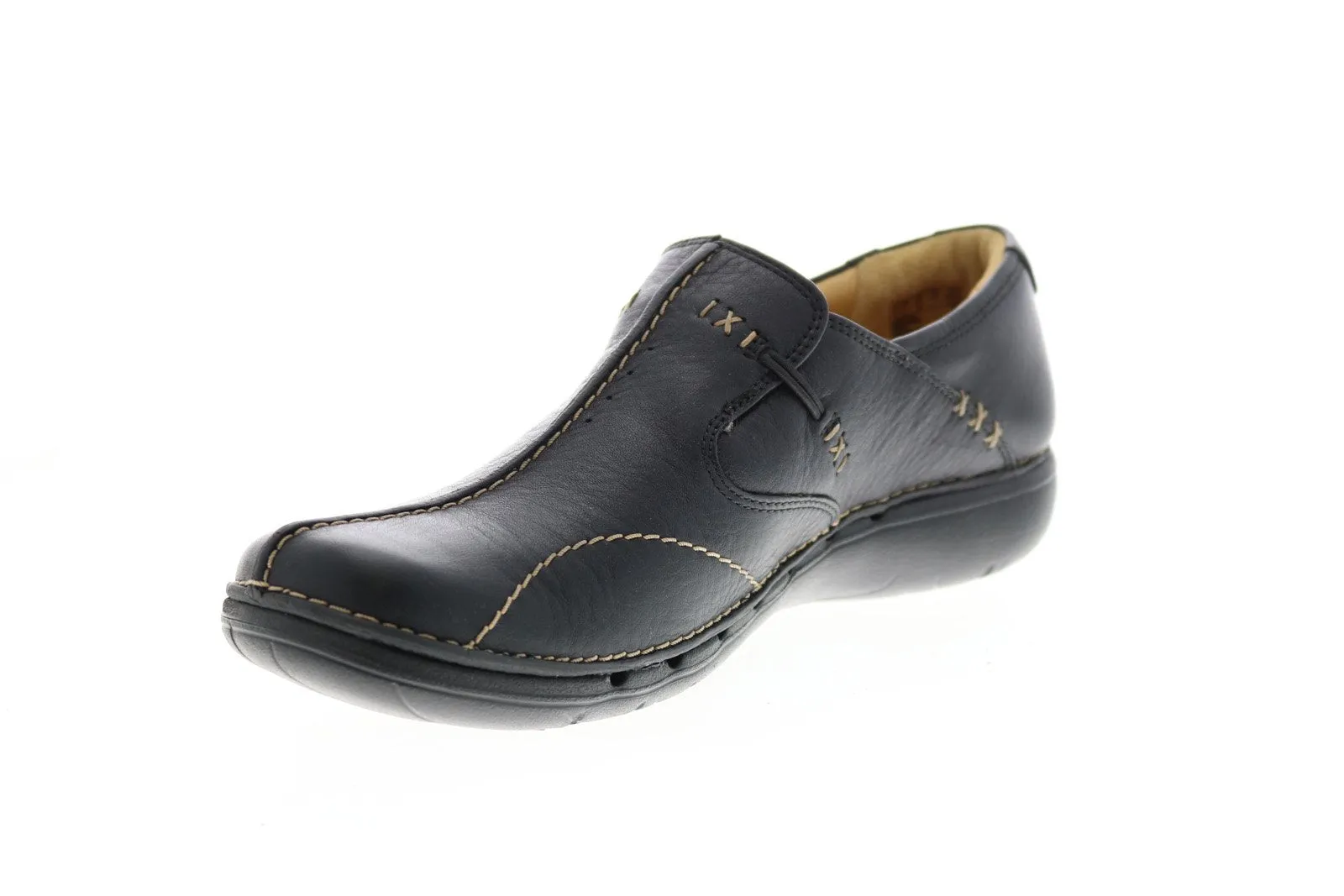 Clarks Black Leather Loafers