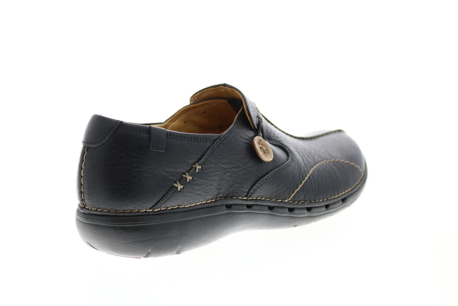 Clarks Black Leather Loafers