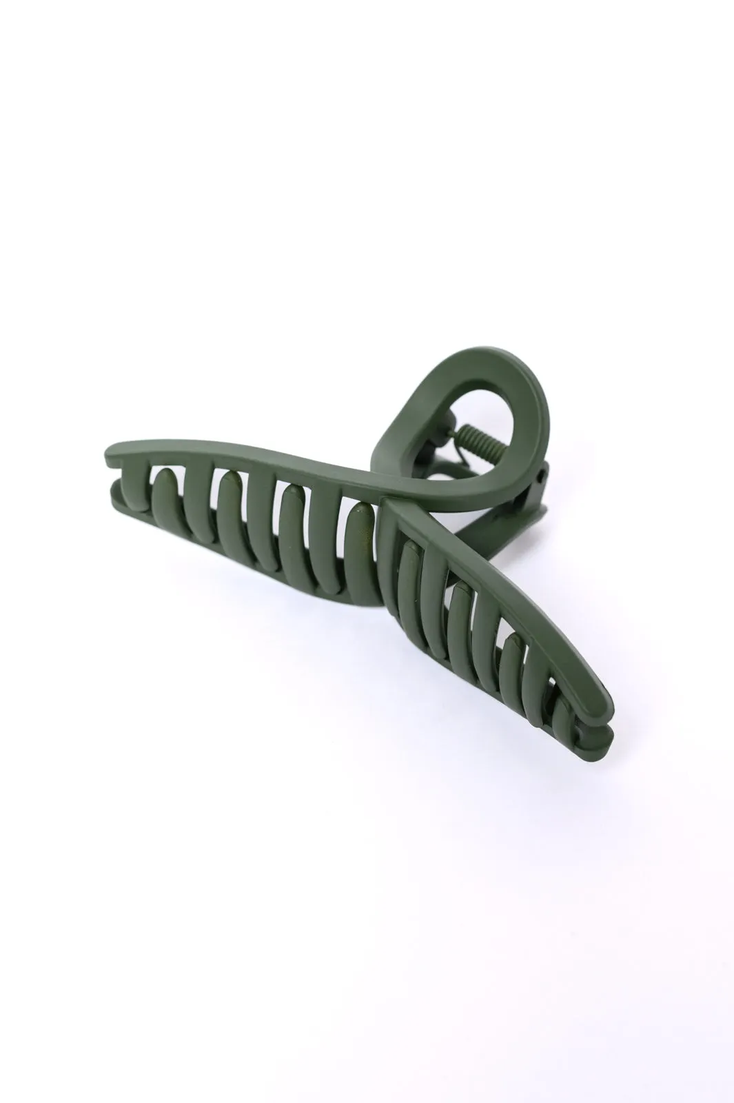 Forest Green Claw Clip Set 4